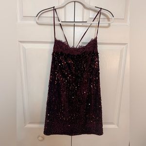 Free people sequin babydoll dress